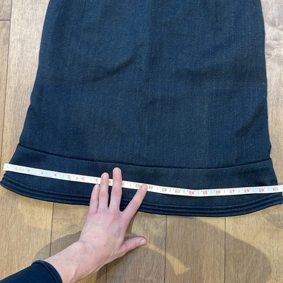 Marni wool skirt XS (38) short peplum dark gray zipper Italian high waisted - Picture 5 of 12